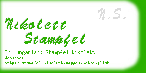nikolett stampfel business card